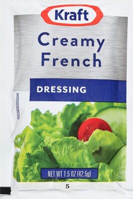 Creamy french dressing packets front packaging