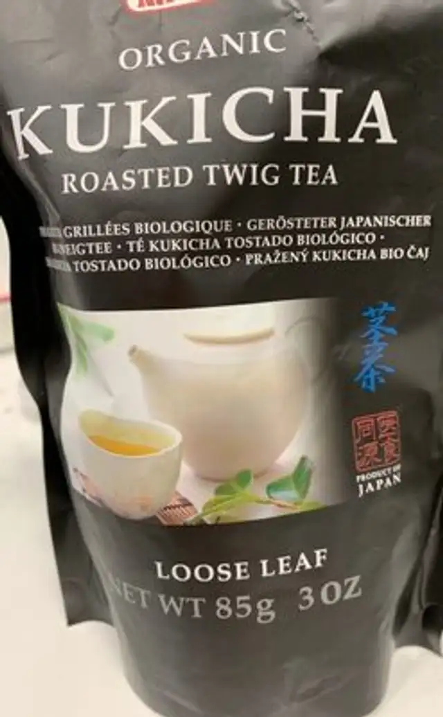 Kukicha roasted twig tea front packaging
