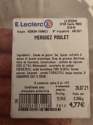 Merguez poulet