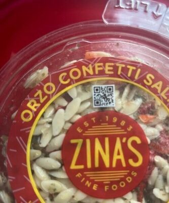 Orzo confetti salad front packaging