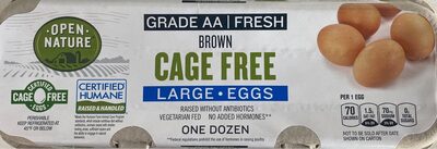 Lucerne Cage Free Eggs Large, Brown, Grade Aa
