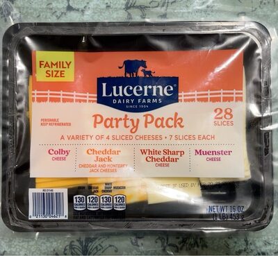 Party Pack A variety of 4 sliced cheese