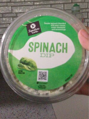 Spinach dip front packaging