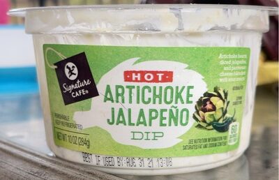 Hot artichoke hearts front packaging