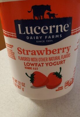 Strawberry Lowfat Yogurt front packaging