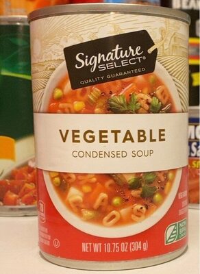 Vegetable soup front packaging