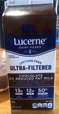 Chocolate 2% reduced fat milk