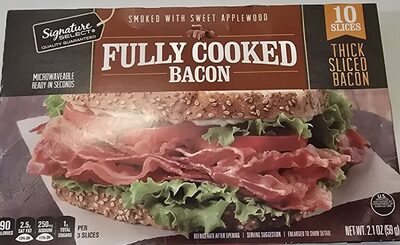 Fully cooked bacon