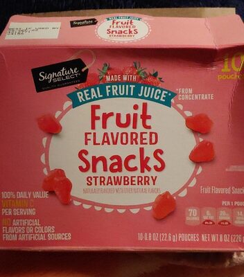 Signature Select Real Fruit Juice Fruit Flavored Snacks