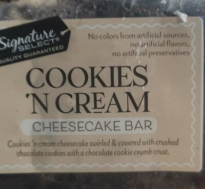 Cookies 'n cream cheesecake bar