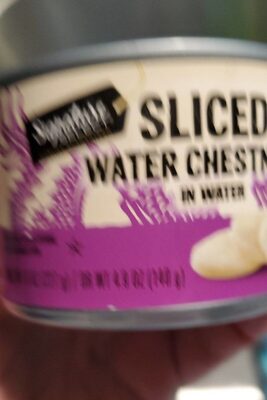 Sliced water chestnuts