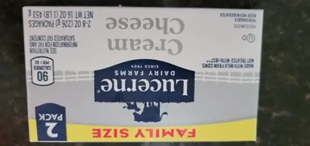 Cream Cheese front packaging