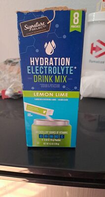 Hydration Electrolyte Drink Mix Lemon Lime front packaging