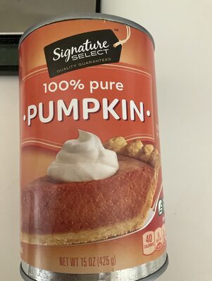 100% Pure Pumpkin front packaging