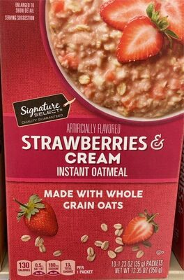 Instant oatmeal Strawberries & Cream