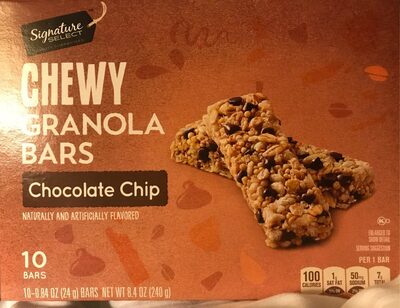 Chocolate Chip Chewy Granola Bars