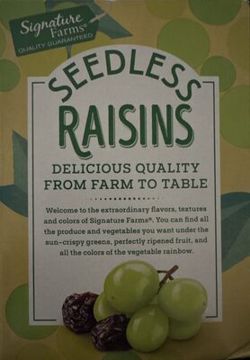 Seedless raisins