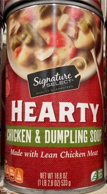 Select hearty chicken & dumplings soup