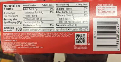 Chocolate Pudding Snack Cups