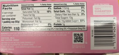 Tapioca Pudding Snack Cups