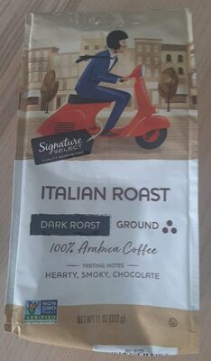 Italian Roast Ground Coffee front packaging