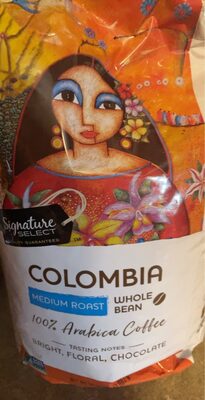Colombia whole bean 100% Arabia coffee