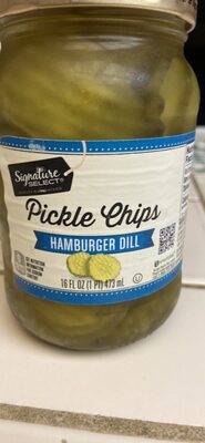 Pickle Chips Hamburger Dill front packaging