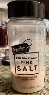 Fine himalayan pink salt front packaging