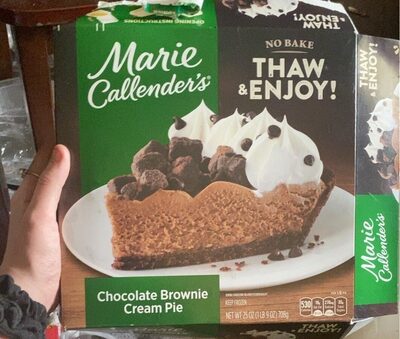 Chocolate Brownie Cream Pie