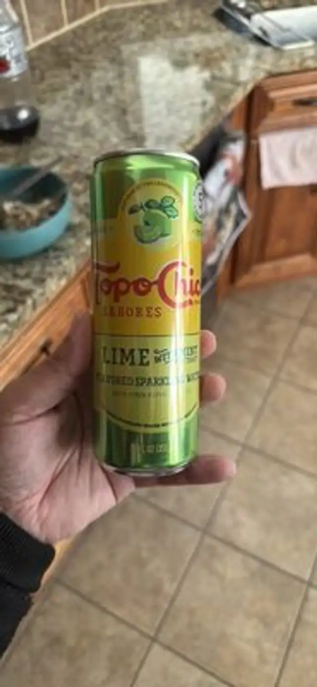 Lime with Mint Extract Flavored Sparkling Water nutrition facts table