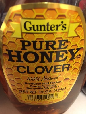 Clover honey front packaging