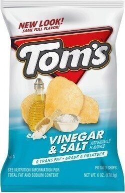 Vinegar & Salt Potato chips front packaging