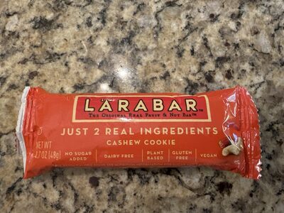 Cashew Cookie Bar front packaging