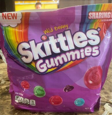 Wild Berry Skittles Gummies front packaging