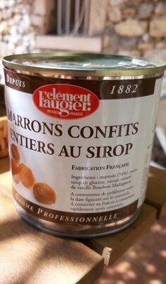 Marrons confits entiers au sirop