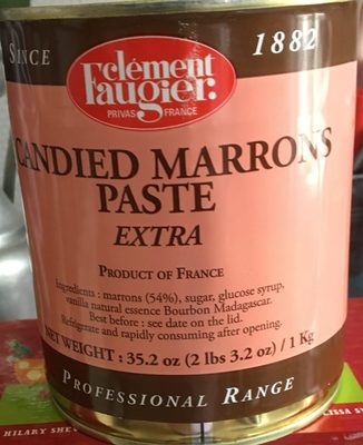 Pâte de marrons confits extra front packaging