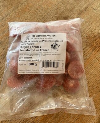 Palets de tomate de provence surgelés