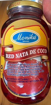 Rote Kokosgelwürfel front packaging