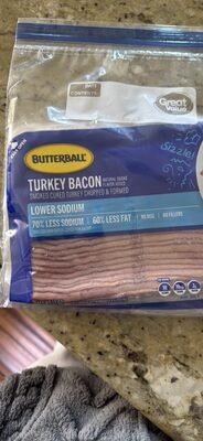 Turkey Bacon front packaging