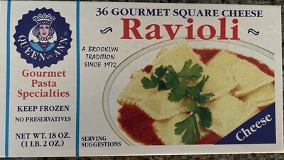 Squate Cheese Ravioli