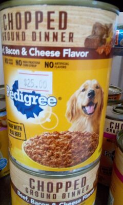 pedigree beef bacon and cheese 13oz