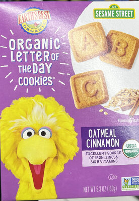 Letter Of The Day Cookies Oatmeal Cinnamon