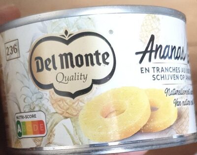 Ananas en tranches front packaging