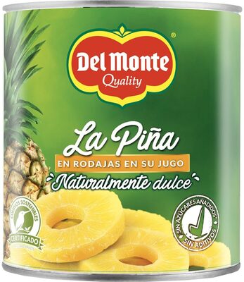 Rodajas de piña en su jugo