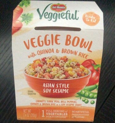 Veggieful asian style soy sesame veggie bowl