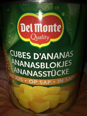 Cubes d'ananas