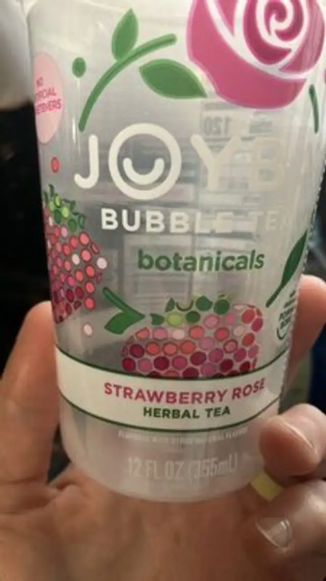 STRAWBERRY ROSE HERBAL TEA front packaging