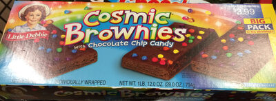 Cosmic Brownies with Chocolate Chip Candy