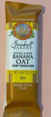 Banana Oat Chewy Granola Bar