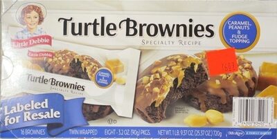 Turtle brownies front packaging